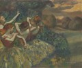Cuatro bailarines Impresionismo bailarín de ballet Edgar Degas